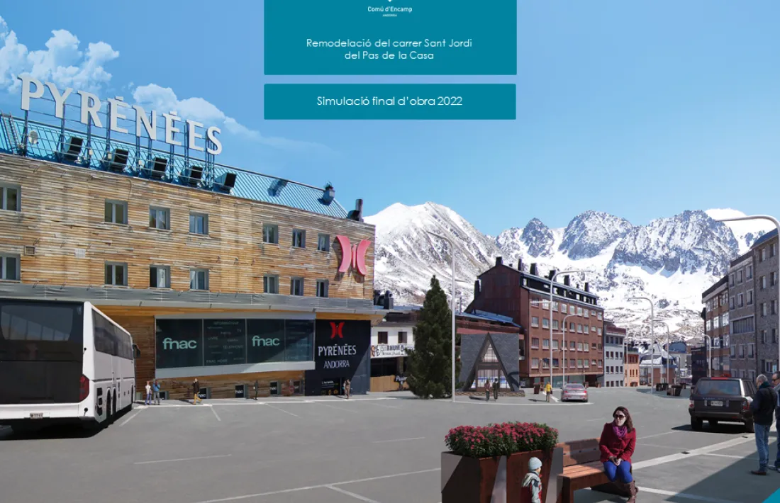 Simulació de la remodelació del carrer.