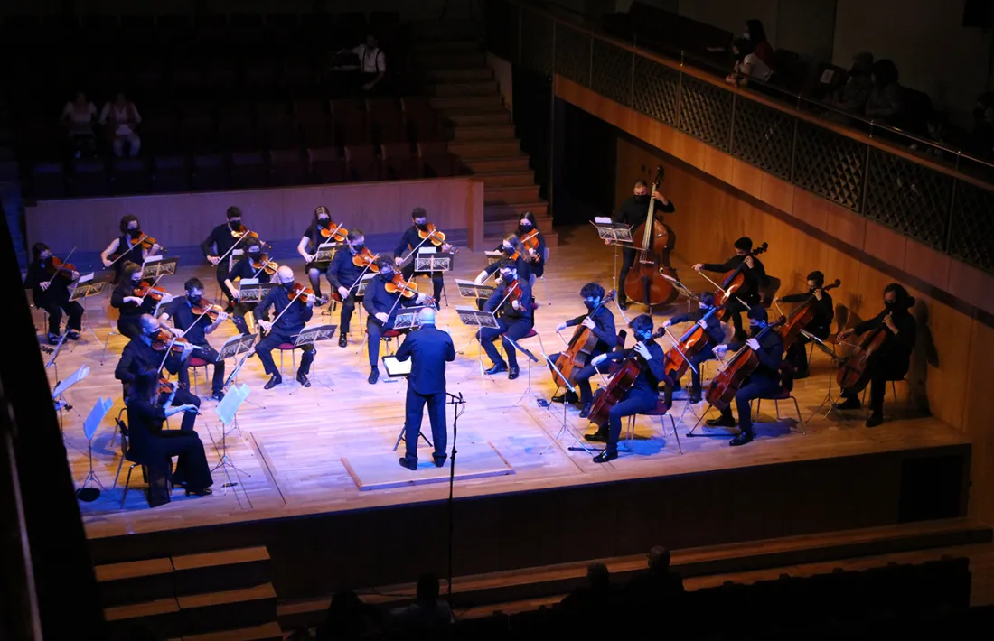 Un moment del Concert de Primavera celebrat aquest diumenge a l'Auditori Nacional.