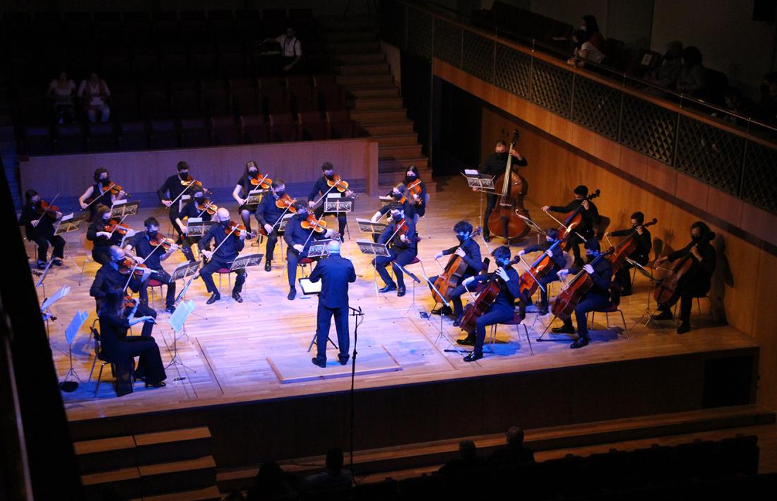 Un moment del Concert de Primavera celebrat aquest diumenge a l'Auditori Nacional.