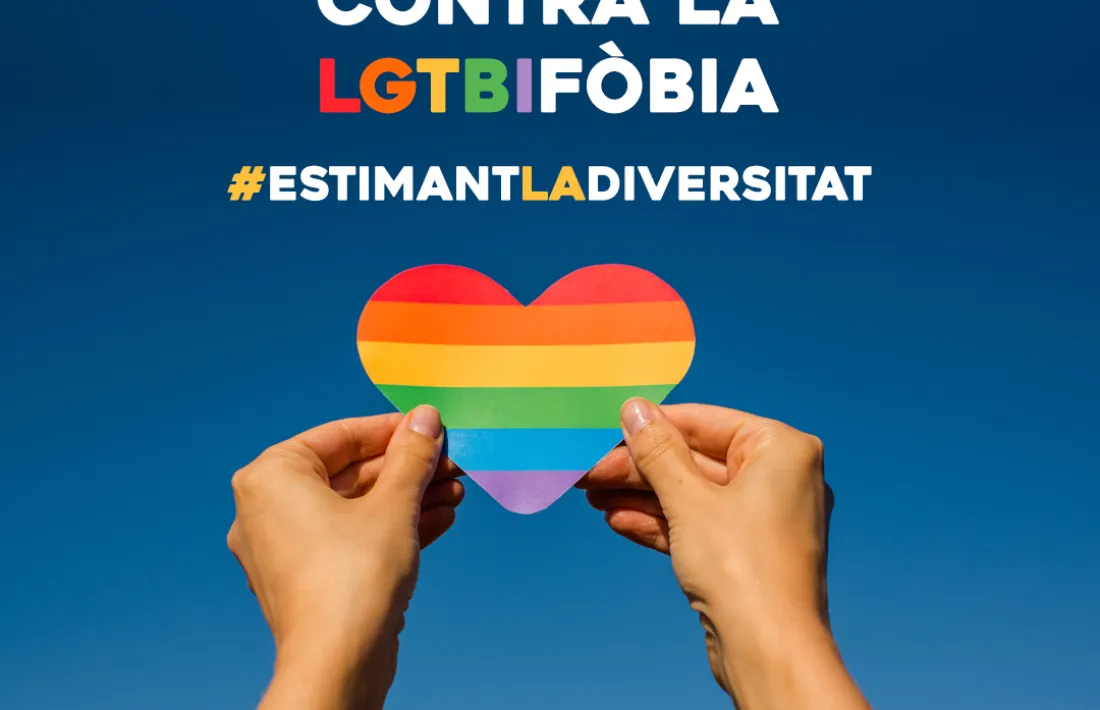 El cartell que s'ha editat amb motiu del Dia internacional contra la LGTBIfòbia.
