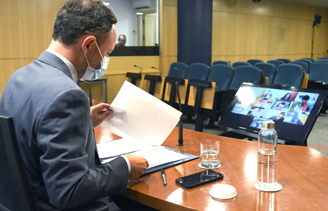 El cap de Govern, Xavier Espot, va comparèixer ahir per informar de la publicació del decret de reestructuració del Govern.