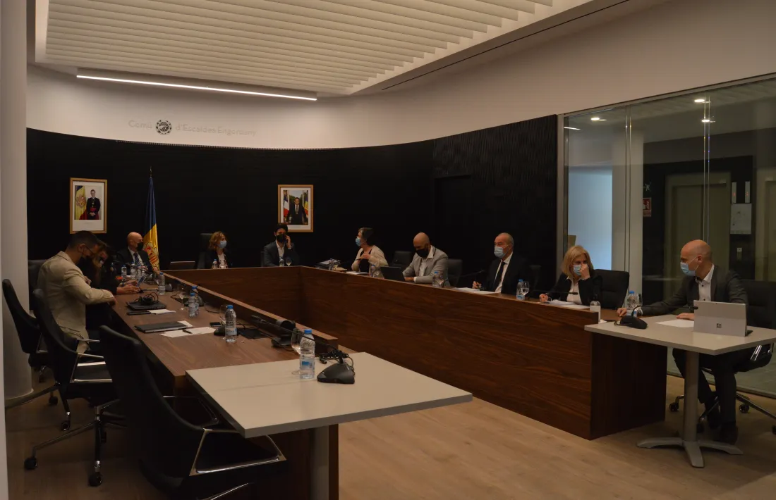 Un moment d’un Consell de Comú celebrat aquest dimecres.