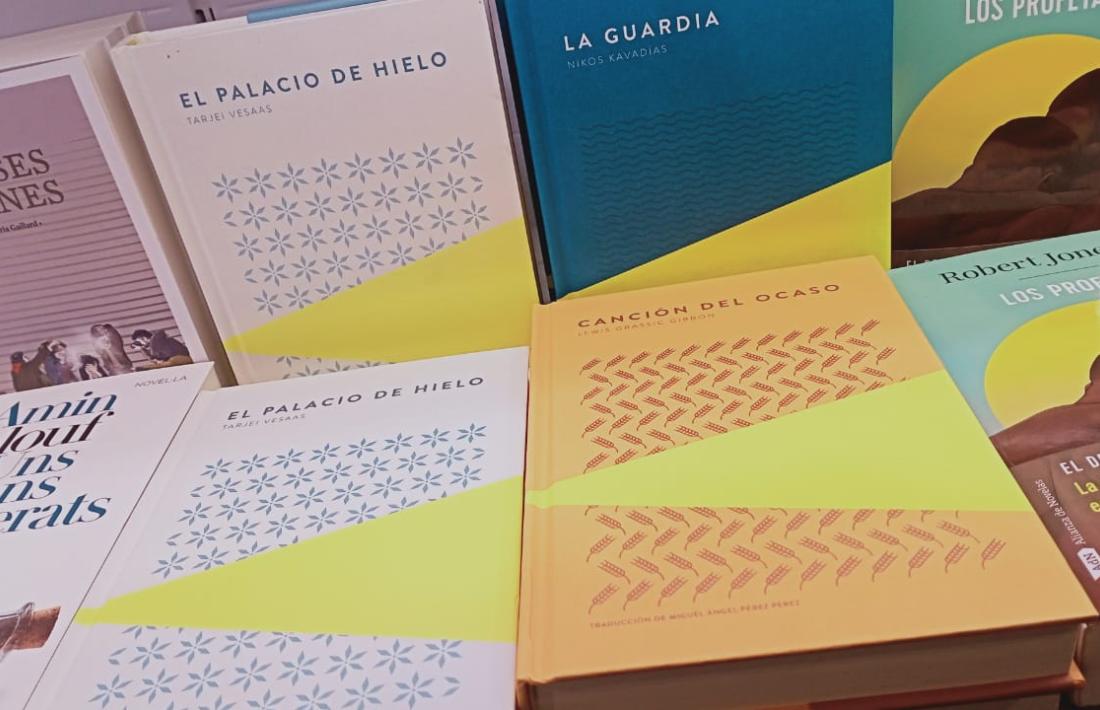 Els tres primers volums de la col·lecció Piteas de narrativa de Trotalibros, a l’FNAC de la capital.