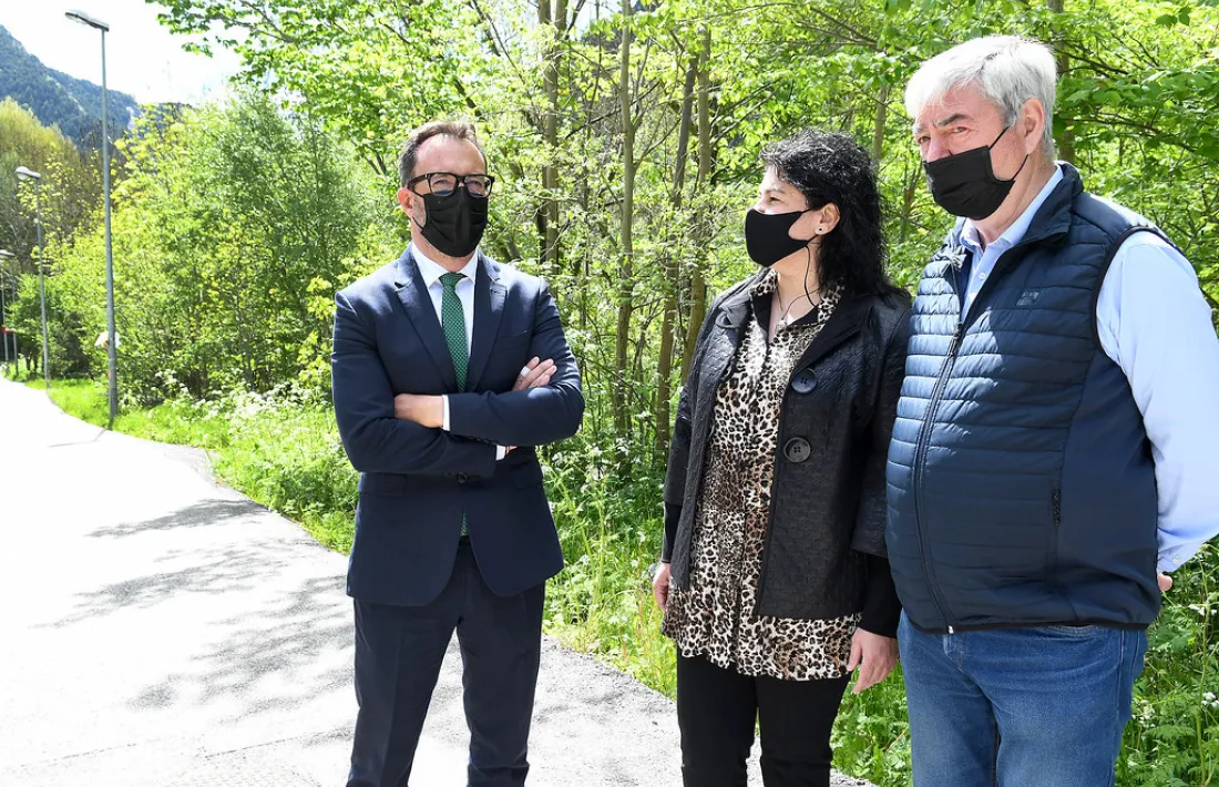 El ministre Víctor Filloy, aquest matí a la Massana.