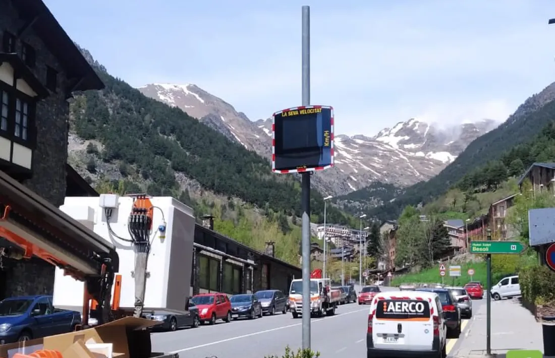 El radar instal·lat a Pal.