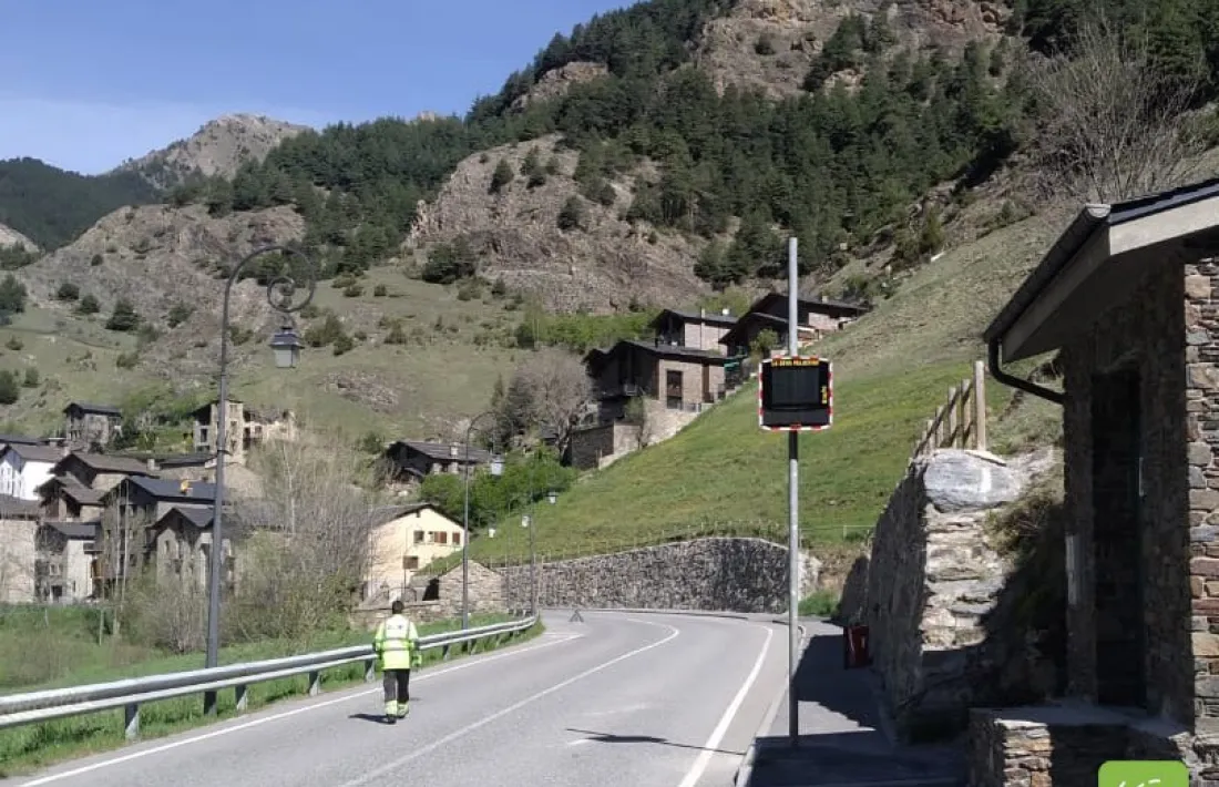 El radar instal·lat a Arinsal.