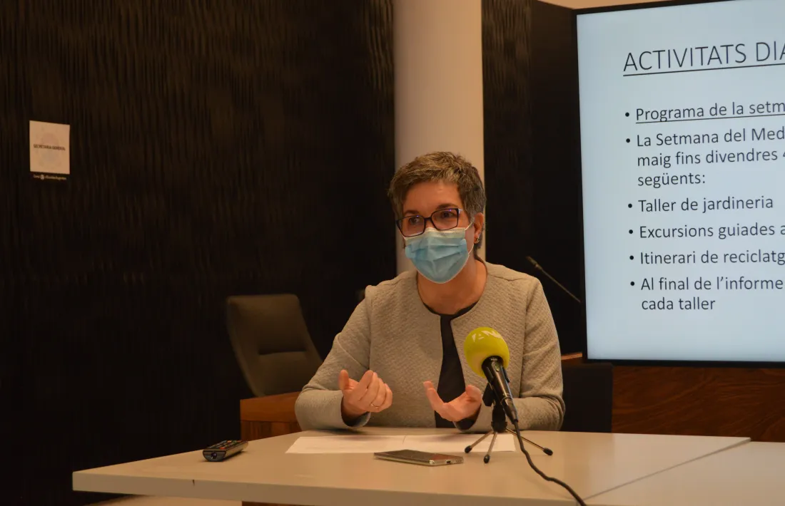 La consellera Cèlia Vendrell en la presentació.