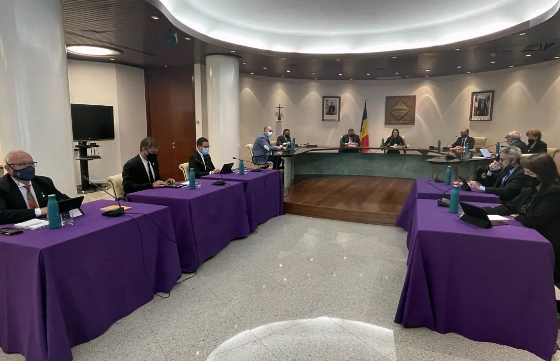 Un moment del consell de comú d’Encamp celebrat aquest dijous.