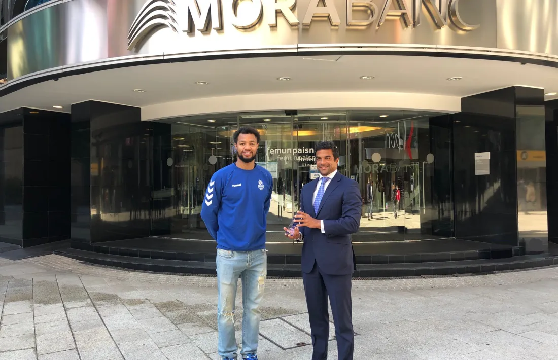 Clevin Hannah, premiat per MoraBanc. Foto: MoraBanc