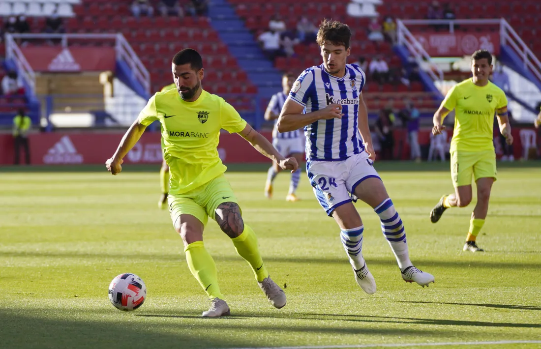 Carlos Martínez, contra el ‘Sanse’. Foto: FC Andorra