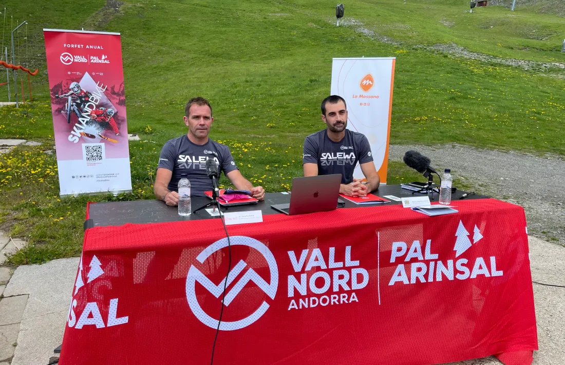 Josep Marticella i Josep Maria Garrallà en la presentació de la temporada d'estiu, aquest dimarts.