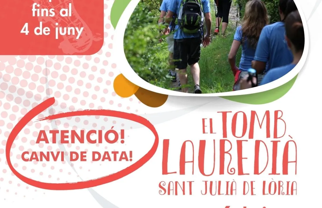 Cartell promocional de la caminada popular laurediana.