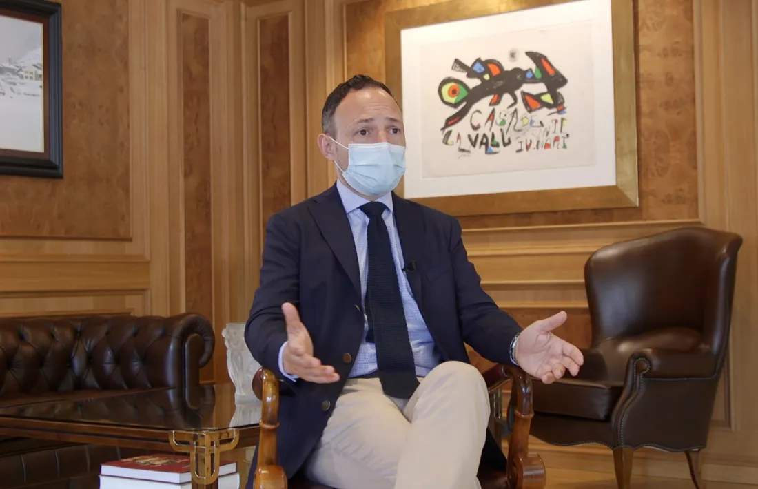 El cap de Govern, Xavier Espot, al seu despatx.