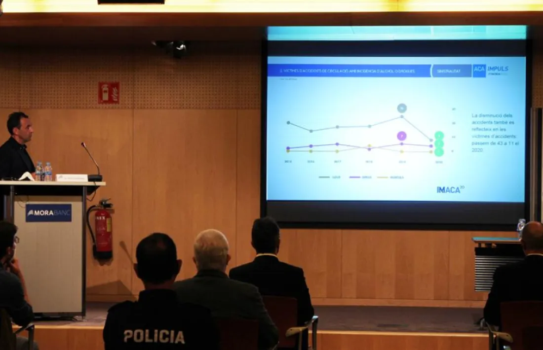 Un moment de la presentació de l’informe d'aquest matí. 