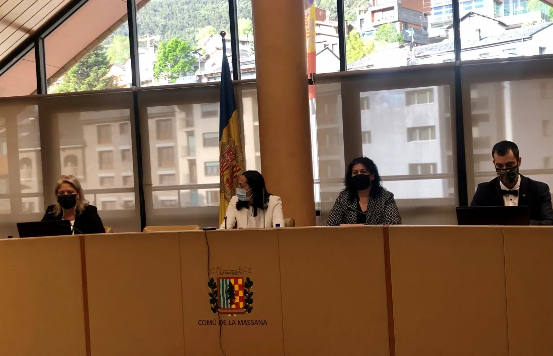 Un moment del consell de comú celebrat aquest divendres a la Massana.