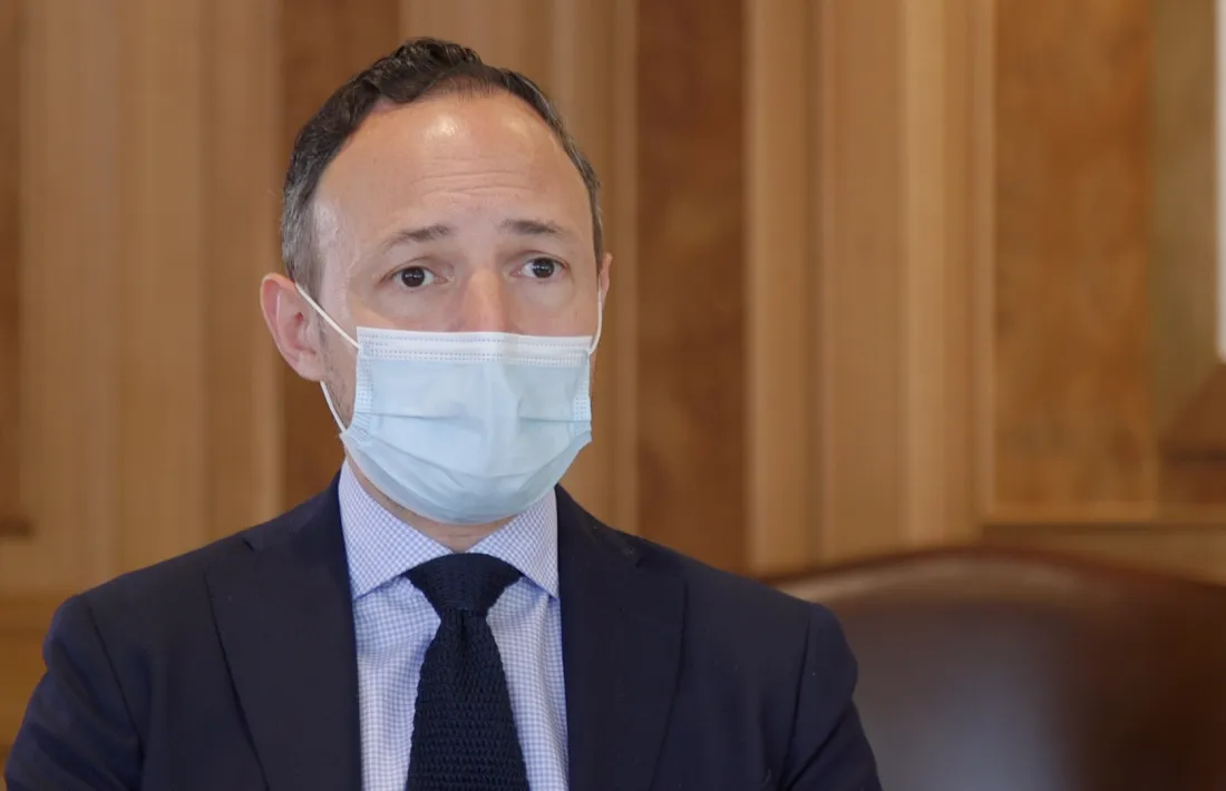 El cap de Govern, Xavier Espot, al seu seu despatx.