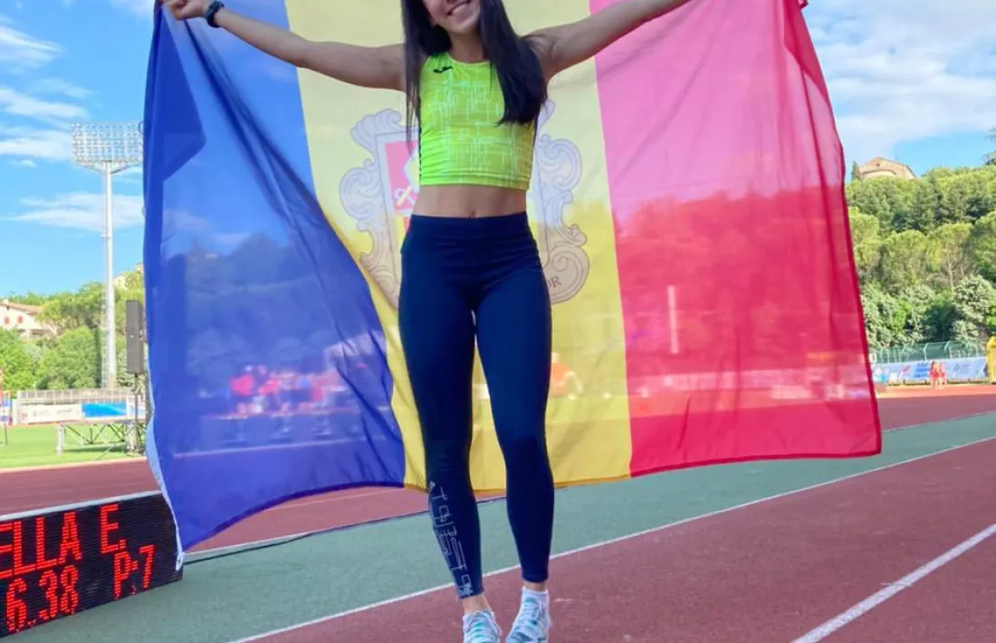 Bruna Luque, a San Marino. Foto: Twitter FAA