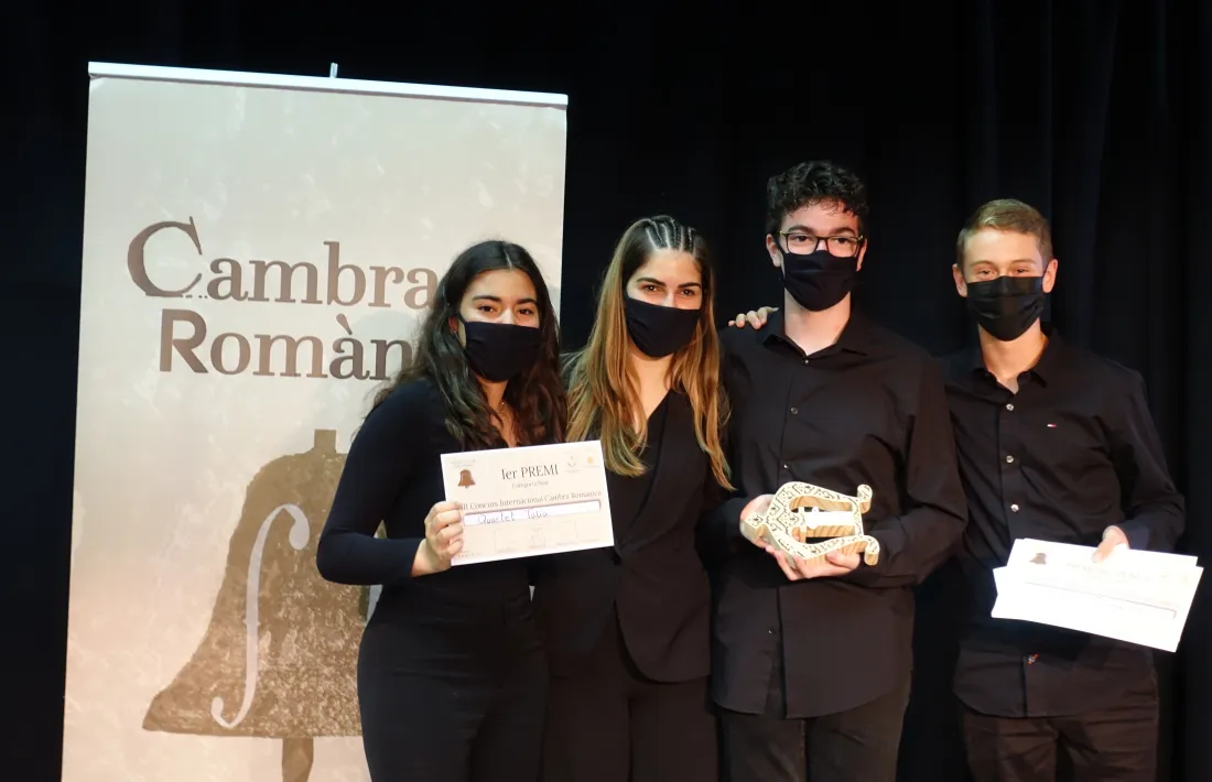 El Quartet Talia, de Badalona, guanyador de a categoria Base.