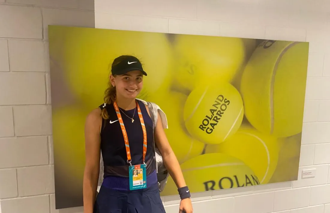 Vicky Jiménez va superar ahir la primera ronda del Trofeu Roland Garros júnior. Foto: Joan Jiménez