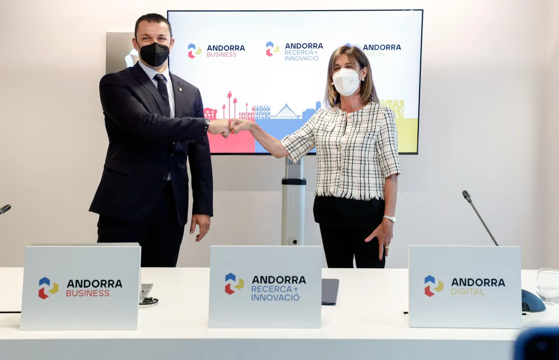 Gallardo i Vilarrubla durant la presentació.