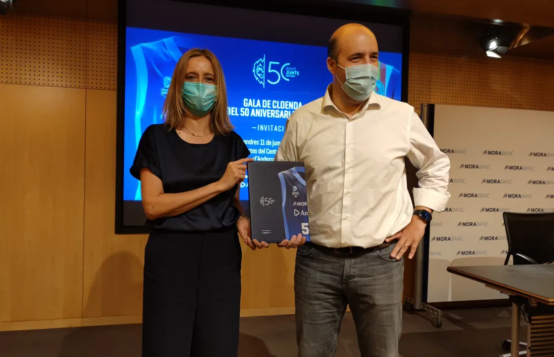 El BC MoraBanc va presentar ahir l'acte de cloenda del 50è aniversari. Foto: Twitter BC MoraBanc