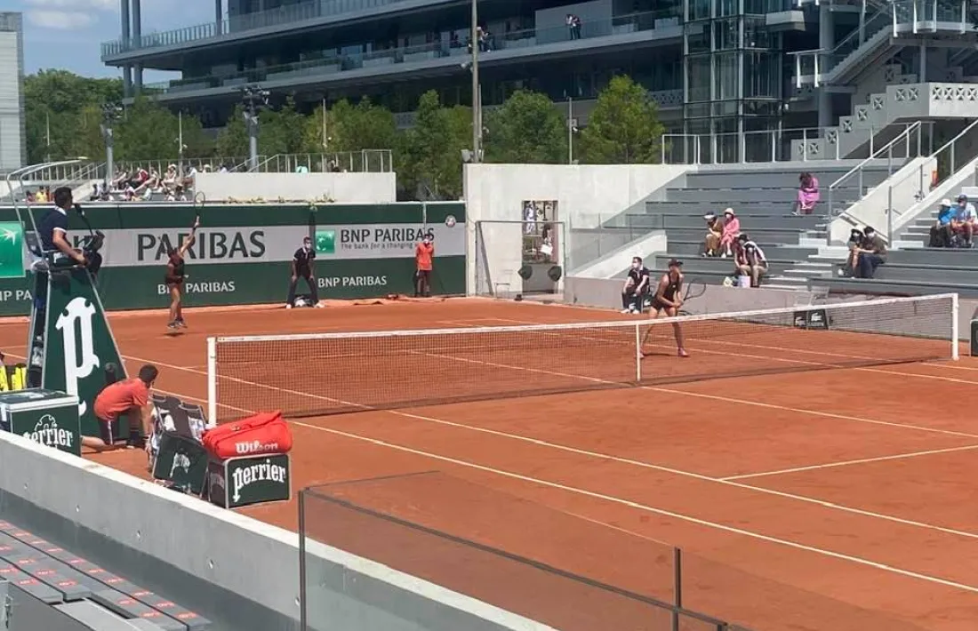 Vicky jugarà ‘semis’ en dobles. Foto: Joan Jiménez