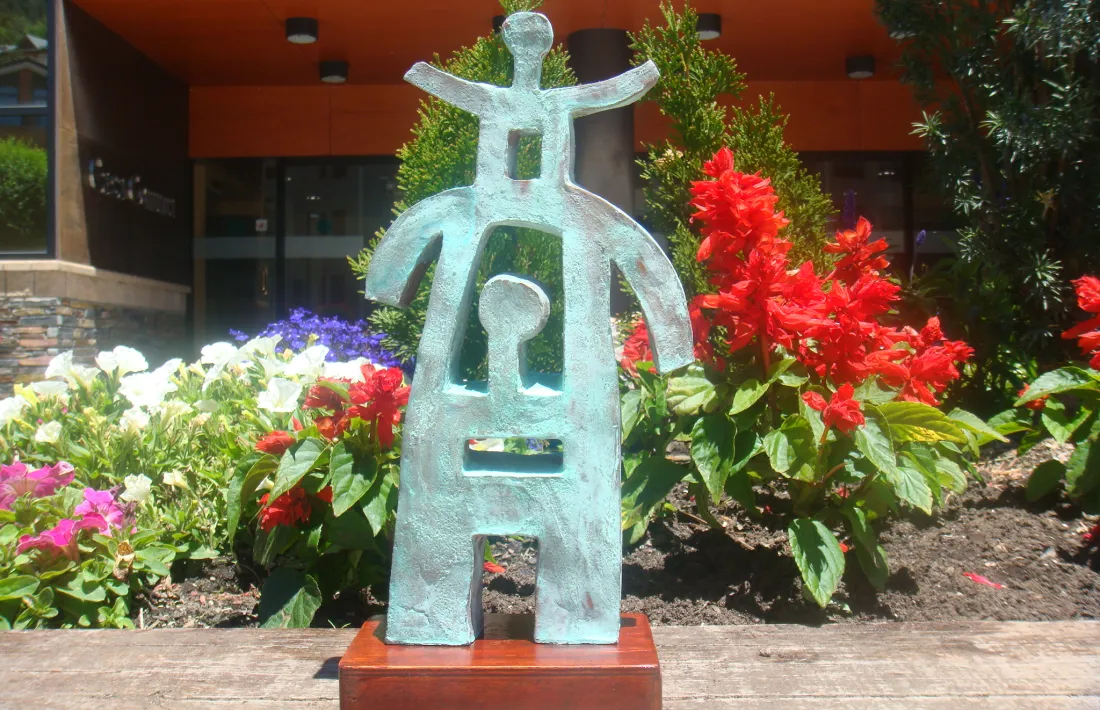 Imatge del guardó que s'entrega als homenatjats.