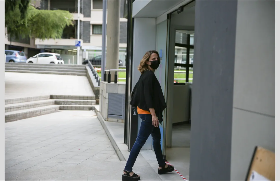 Rosa Gili aquest dilluns després d'anunciar la seva baixa del PS.