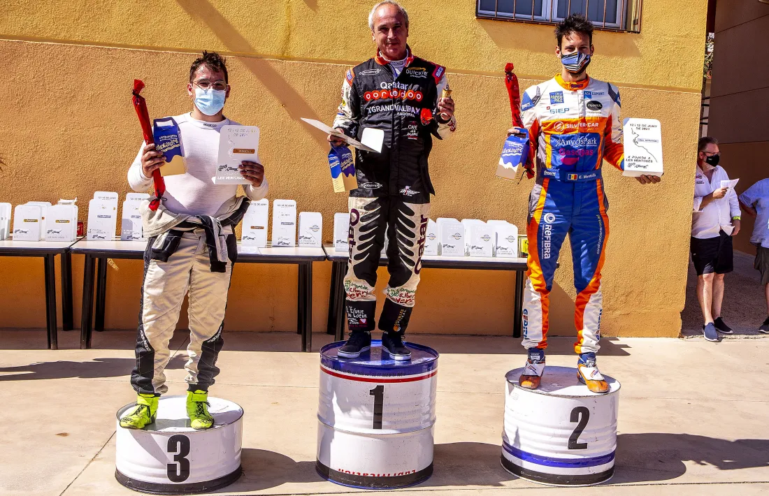 Ramón Plaus i Edgar Montellà es van repartir les victòries a la Pujada Les Ventoses. Foto: Fotoesport