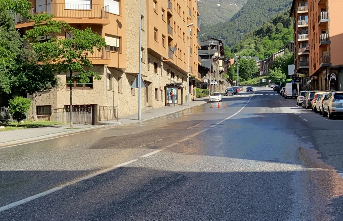 El punt on s'ha produït l'avaria.