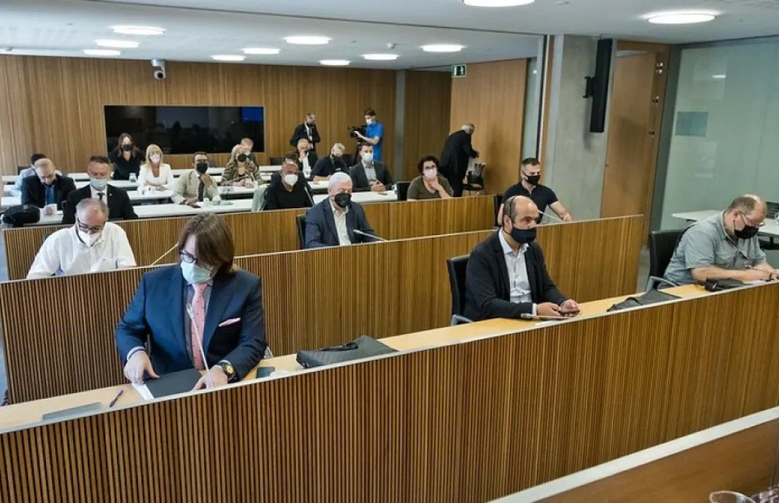 Un moment de la reunió d’ahir de la comissió d’estudi per les pensions.