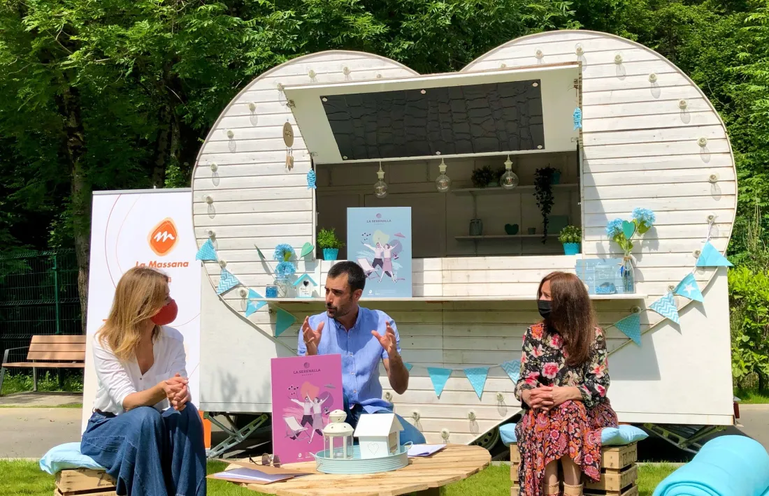 Un moment de la roda de premsa de presentació.