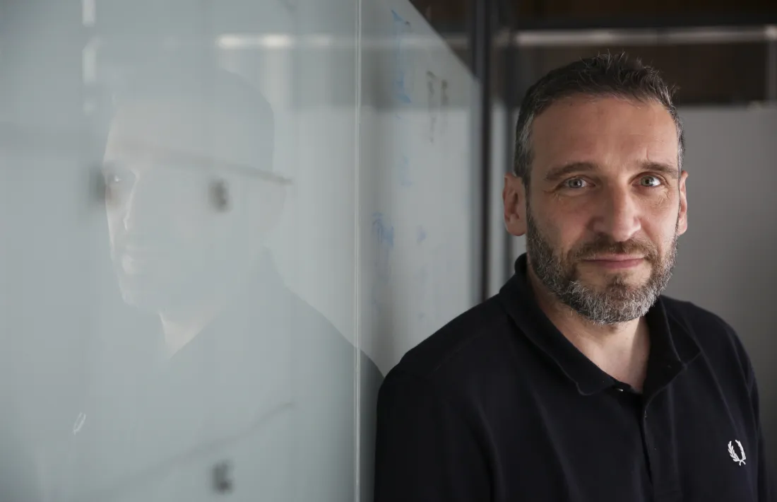 Ibon Navarro, al seu despatx al Poliesportiu d'Andorra. Foto: Facundo Santana