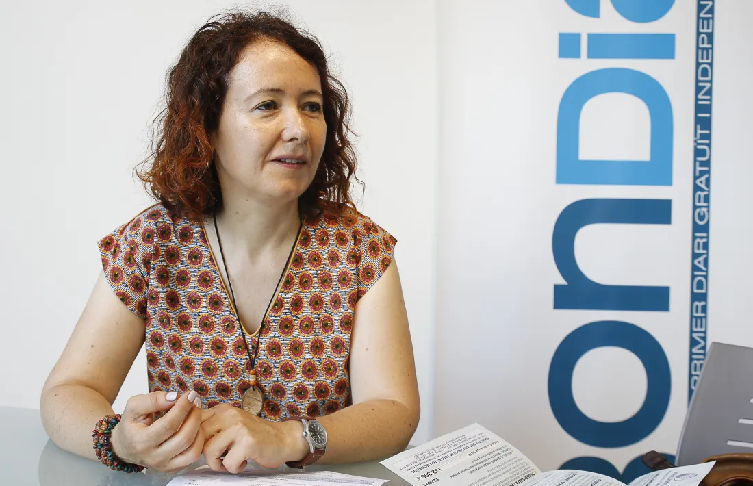 La presidenta de Mans Unides, Meritxell Farrero.