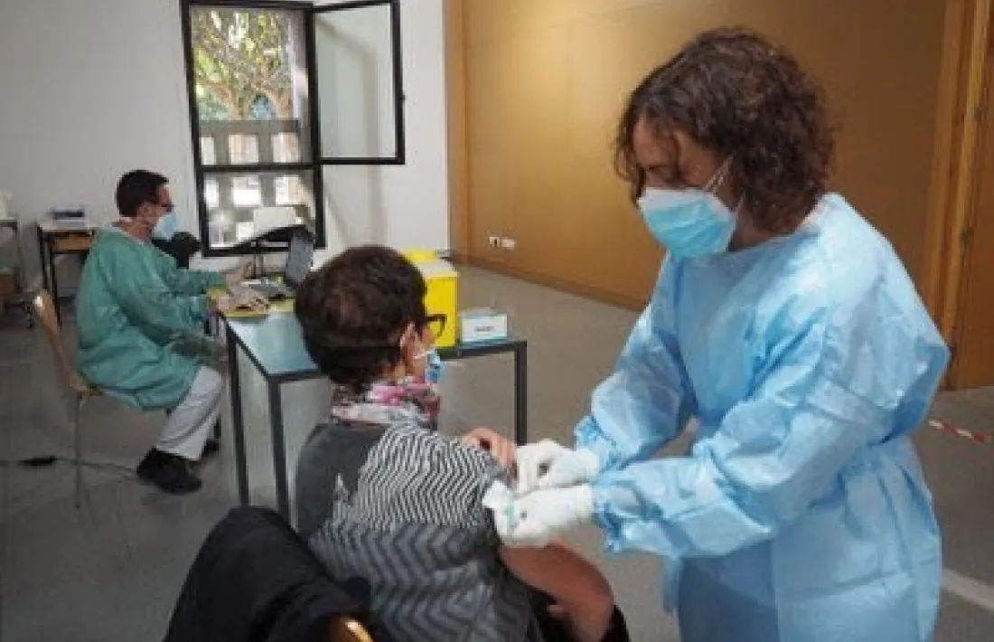 Imatge d'arxiu de la campanya de vacunació a la Seu. 