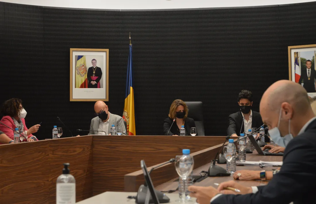 Un moment del consell de comú que va tenir lloc ahir a Escaldes-Engordany.