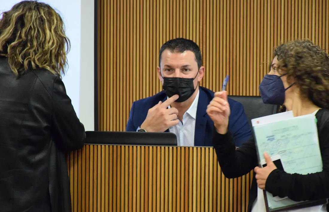 El ministre d'Economia, Jordi Gallardo, avui al Consell General.