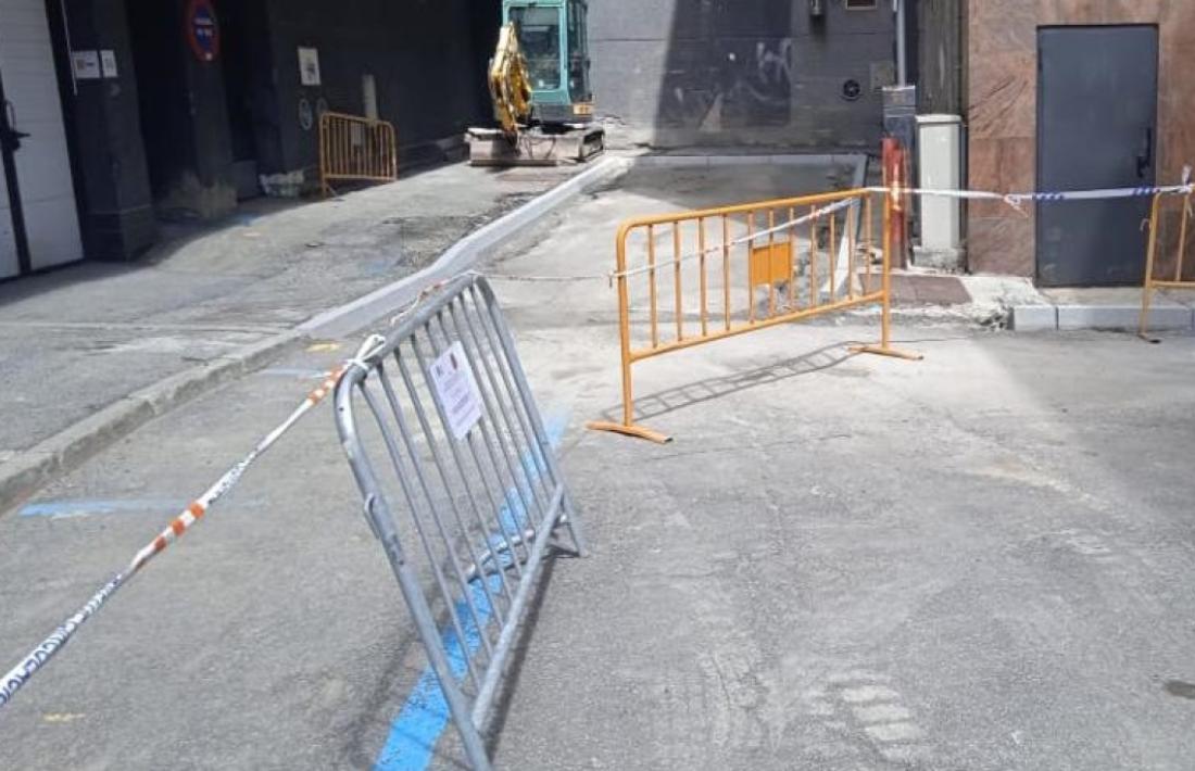 El carrer Maià del Pas de la Casa, on es faran els treballs de pavimentació.