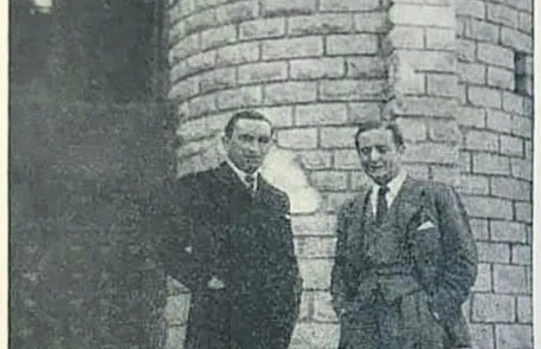 Trémoulet i Leo Eigner, director general de la Deutsche Auslands Rundfunk, el 4 de juny del 1944 a Encamp.