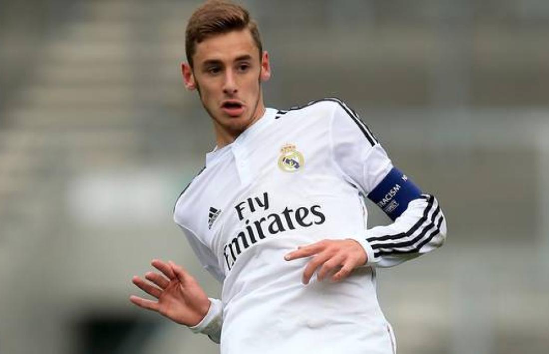 Sergio Molina, amb el Madrid juvenil. Foto: Reial Madrid
