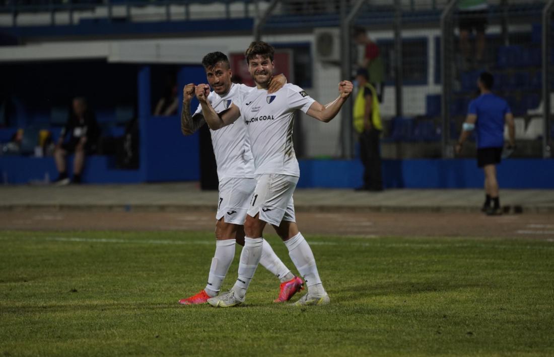 Jordi Betriu, l'extrem de Coll de Nargó de l'Inter, celebrant l'únic gol del partit. Foto: Interescaldes.com