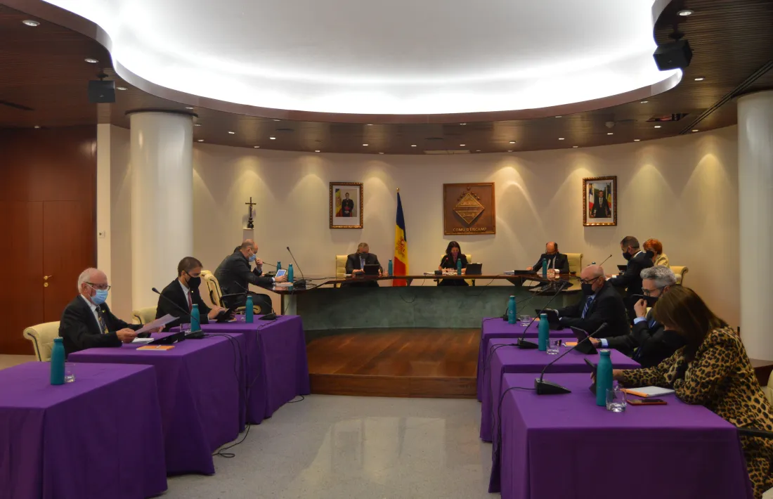 Un moment del Consell de Comú celebrat aquest dijous.