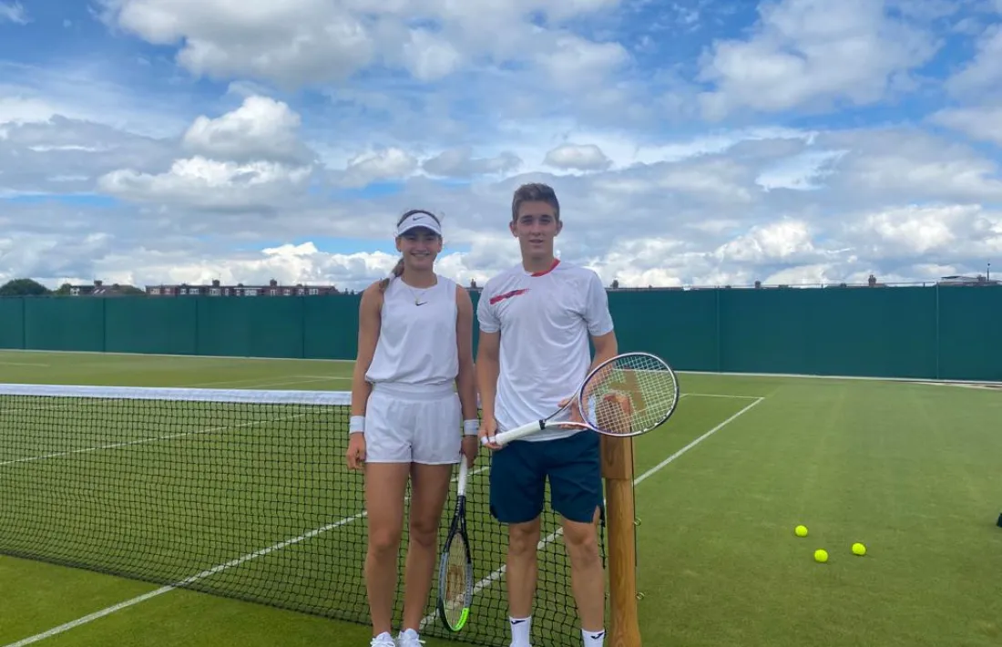 Vicky, entrenant per Wimbledon. Foto: Foto cedida per Joan Jiménez