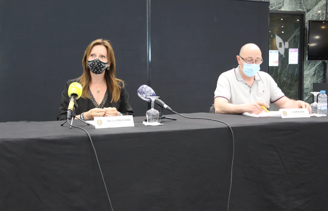 Codina i Ibars, aquest matí durant la presentació de les activitats.