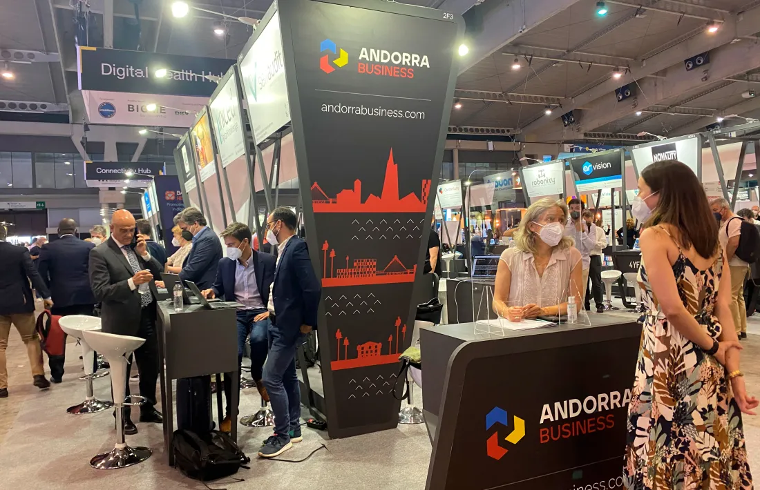 L'estand d'Andorra al Mobile World Congress.
