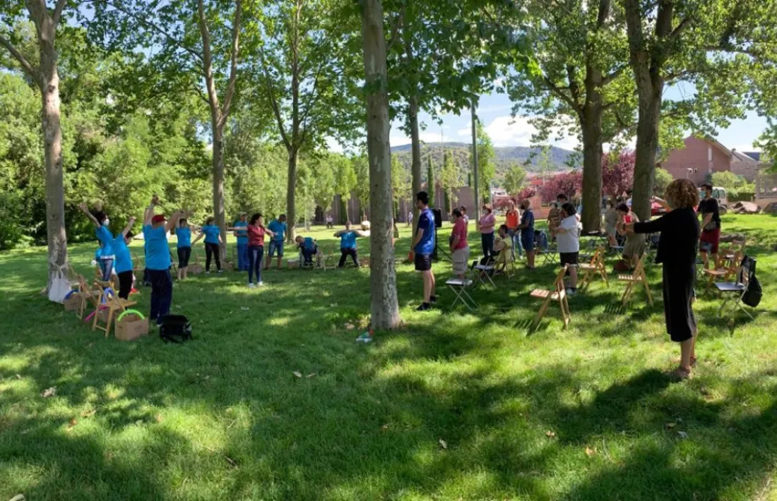 Una de les activitats realitzades pels usuaris del Taller Claror. 