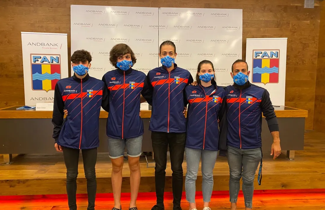 L’equip júnior de la FAN, a Andbank. Foto: FAN