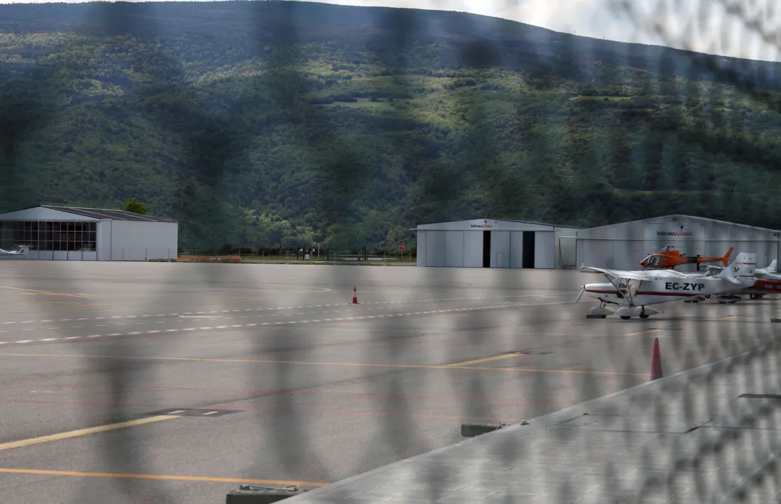 Vista de l'aeroport Andorra-la Seu