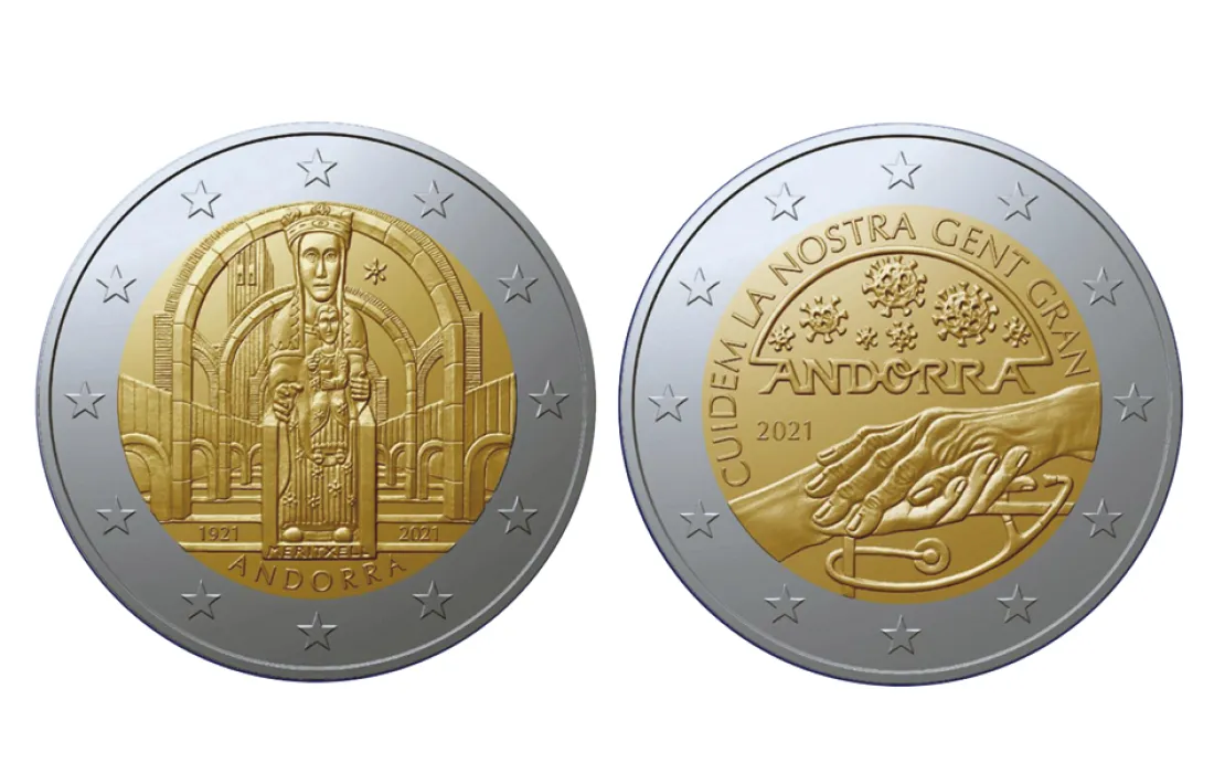 Imatge de les dues monedes commemoratives que s’encunyaran.