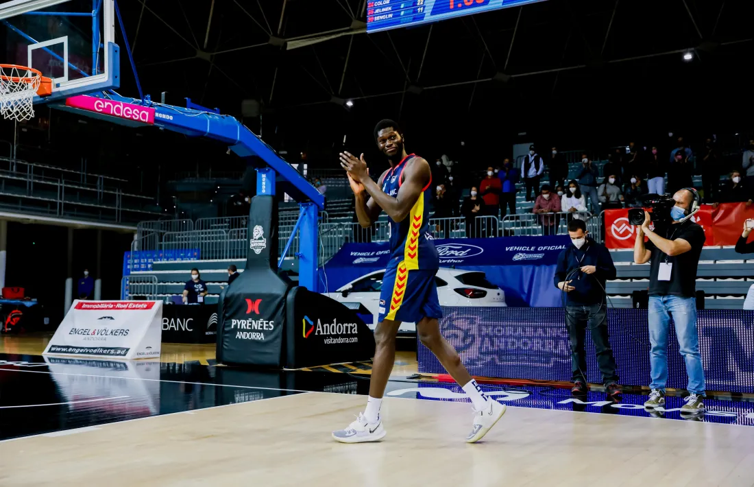 Malik Dime, acomiadat del MoraBanc. Foto: ACB Photo / Martín Imatge